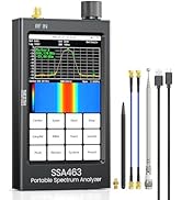 SeeSii SSA463 Portable Spectrum Analyzer: 4.3 Inch 35MHz-6.3GHz Tiny Frequency Analyzer with 30dB...