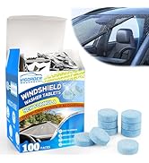 100 Pieces Windshield Washer Tablets, Economy 100 Gallons Windshield Wiper Fluid, 1 Piece Makes 1...