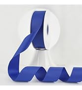 MEEDEE Royal Blue Grosgrain Ribbon 1-1/2 Inch Grosgrain Hair Ribbons 50 Yards Per Roll Thick Blue...