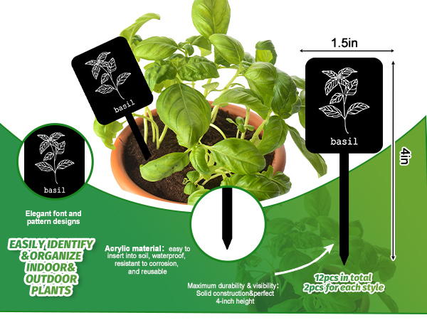 Acrylic Plant Label Signs