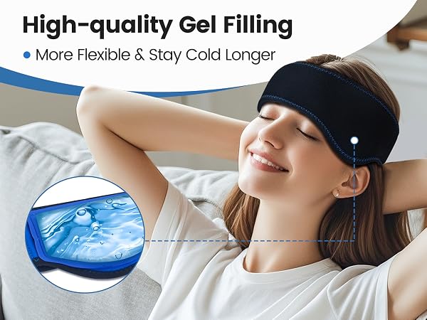 Head Gel Ice Pack Wrap