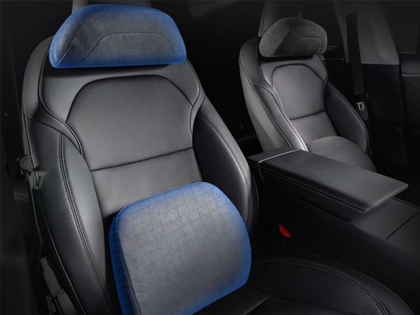 tesla headrest pillow model y lumbar support pillow for office chair leather headrest neck pillow