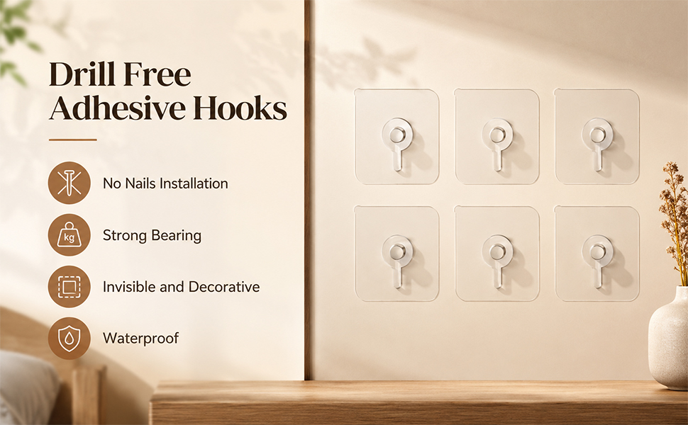 adhesive hooks