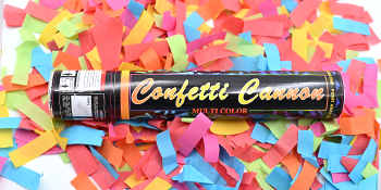 Confetti Cannon 6Pack Multicolor Party Popper Confetti Shooters
