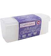 Craft Mates Bead Organizer and Plastic Storage Containers for Crafts, Buttons, Pins and More, 18 ...