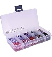 BEADNOVA Satin Pearls Beads for Crafts Tiny Loose Glass Imitation Pearls for Jewelry Making (4mm,...