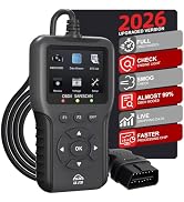 UJS 2026 Enhanced Universal OBD2 Scanner, Check Engine Code Reader - 65000+ Fault Codes, Live Dat...