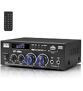 Romica Bluetooth 5.0 Stereo Audio Amplifier, 2 Channel 450W x2 Wireless Home Theater Power Amplif...