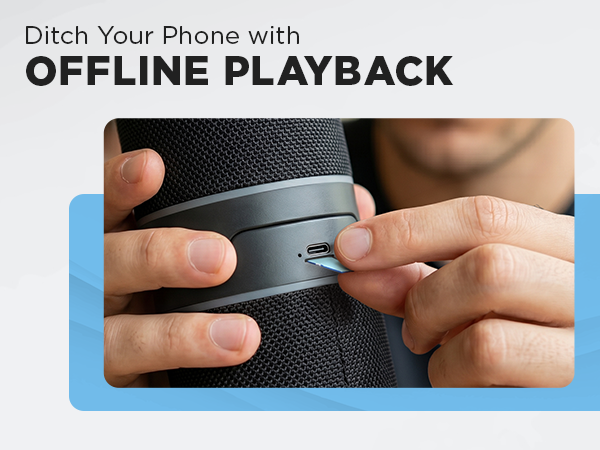 Ditch your phone with offline playback.