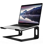 ALASHI Laptop Stand for Desk, Aluminum Computer Riser, Ergonomic Notebook Holder, Detachable Meta...