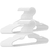 trusir Kids Hangers 100 Pack - 11. 5 Inch Baby Hangers for Closet - White Hangers for Closet - To...