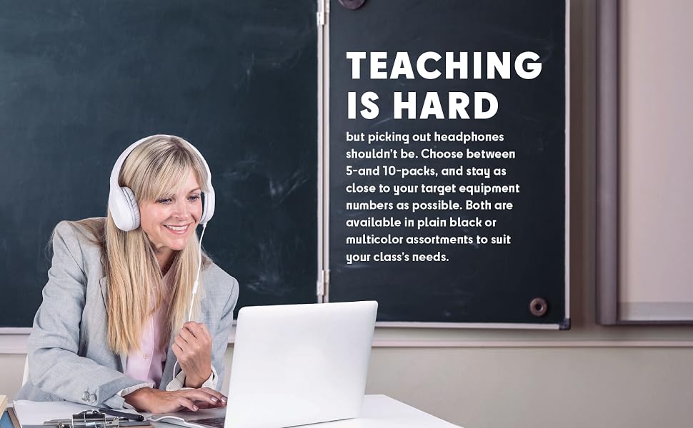 School headphones Teachers students