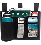 Bedside Storage Caddy, Bunk Bed Storage Bag, Hanging Bedside Organizer for TV Remote Control, Pho...