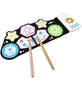ROCKSOCKI Toddler Kids Drum Set, Musical Instruments Toys for Toddlers Kids Sensory Toys, Roll-up...