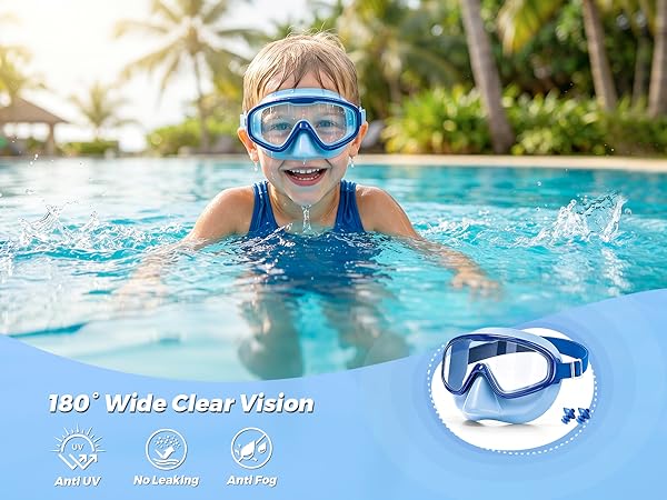 DK06 kids goggles with nose cover