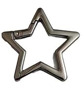 Star Shaped Stainless Steel Keychain Clip Carabiner Snap Hook Holder Carabiner Hook Clip Key Hold...