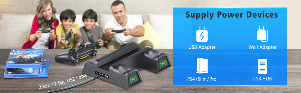 ps4 slim pro cooling stand dock station for playstion 4 slim pro