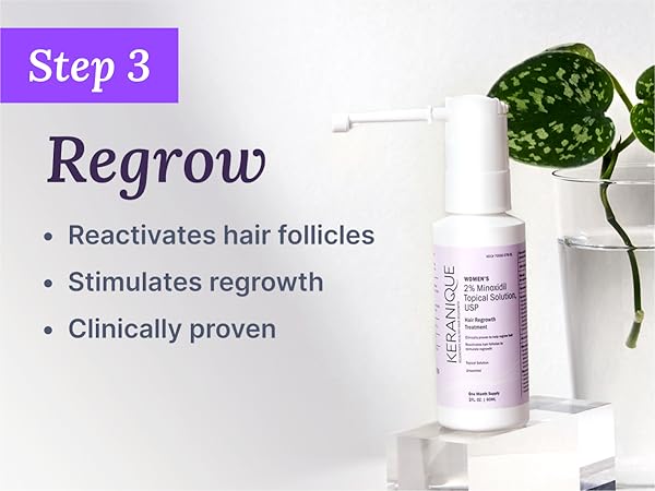 Keranique Scalp Massager Silicone Head Scrubber Hair Growth Stimulator Shower Massage Stress Relax.