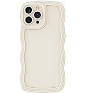 Anuck for iPhone 13 Pro Max Case Wave, Curly Frame Design for Women Girls, Cute Wavy Solid Color ...