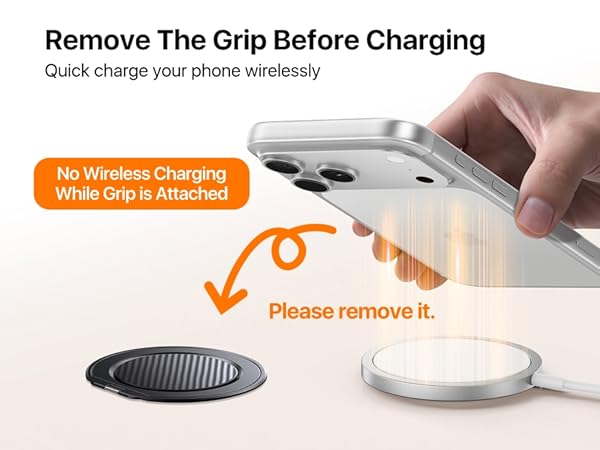 Remove The Grip Before Wireless Charging