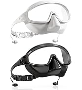 Aegend Swim Goggles with Nose Cover for Adults, 2 Pack Wide View Swimming Goggles Anti-Fog/UV No ...