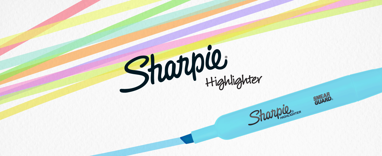sharpie highlighter bible colorful pastel school college office teacher study smear brand supplies
