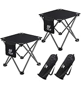 Opliy Camping Stool 2 Pack,13.5 Inch Portable Folding Stool for Outdoor Gardening and Beach Hikin...