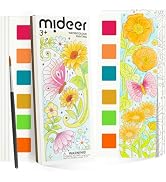 Watercolor Painting Coloring Books Pocket Watercolor Paint Bookmarks, Mess Free Paint with Water ...