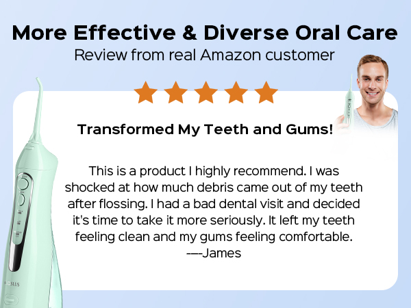 Selección de dientes dentales Flosser de agua Keep your teeth clean