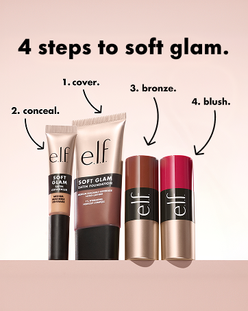 4 steps to soft glam