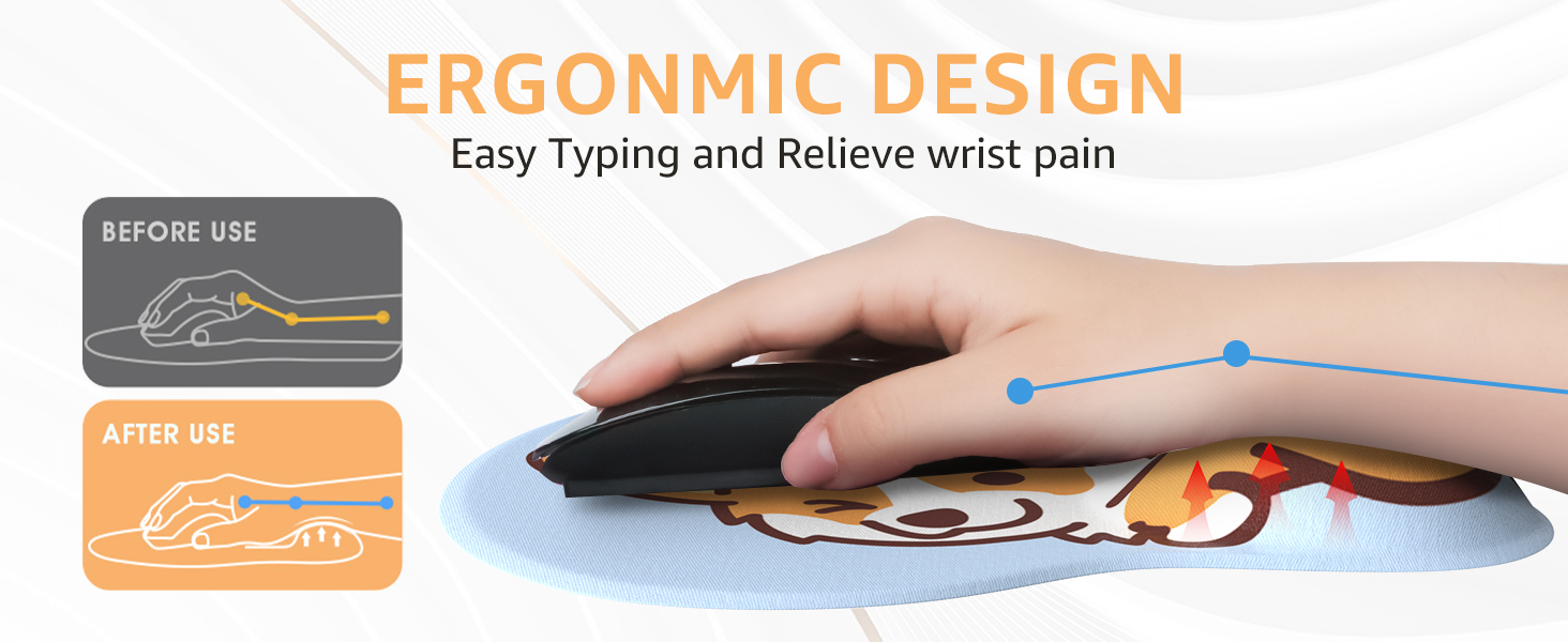 wrist pad for mouse pad with wrist rest mousepad with wrist rest corgi office supplies wrist