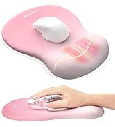 TECKNET Ergonomic Mouse Pad with Wrist Rest, Memory Foam Mousepad with Wrist Support, Smooth Surf...
