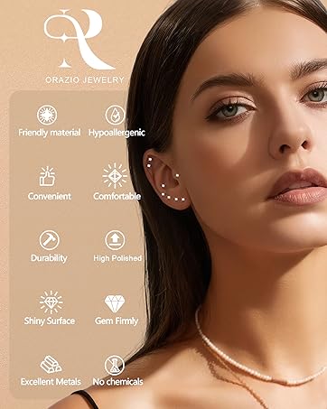 surgical stainless steel earrings for women