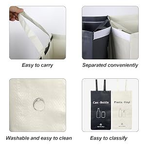 Separate Recycling Waste Bin Bags
