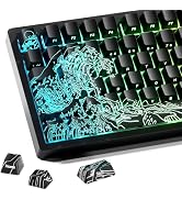 HITIME x XVX Kanagawa Keycaps 60 75 100 Percent - Shine Through Keycaps w/IMD Tech, for Mechanica...