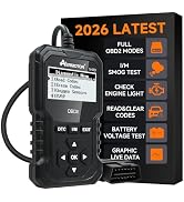OBD2 Scanner, V410 Car Scanner Diagnostic Tool: Engine Fault Code Reader Scan Tool with Live Data...