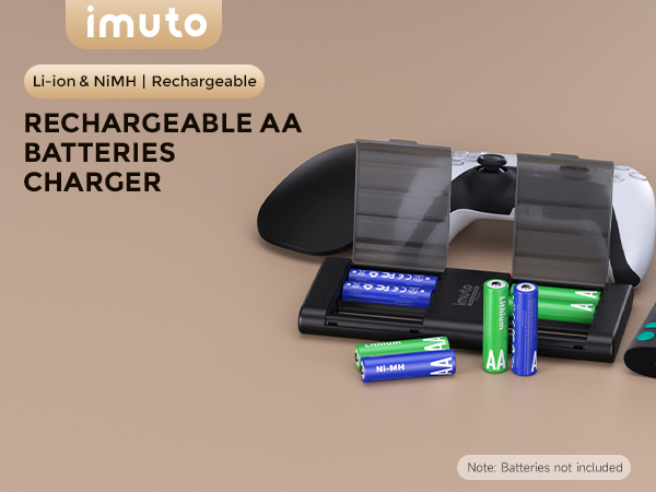 rechargeable aa batteries charger