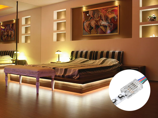 rgbzone 25pcs 8mm 4 pin led strip connectors