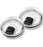2-Pack 20oz Tumbler Lid Replacement Compatible with YETI 20 Tumbler, 16 oz Pints, 10/24 oz Mug an...