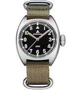 TACTICAL FROG STEELFLIER 36MM Sapphire Crystal VH31 Quartz Pilot Watches for Men Luminous SF745 D...