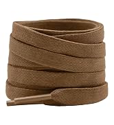 YFINE Flat Waxed Shoe Laces: Sneakers Shoelaces for Men&Women Boot - 2 Pair
