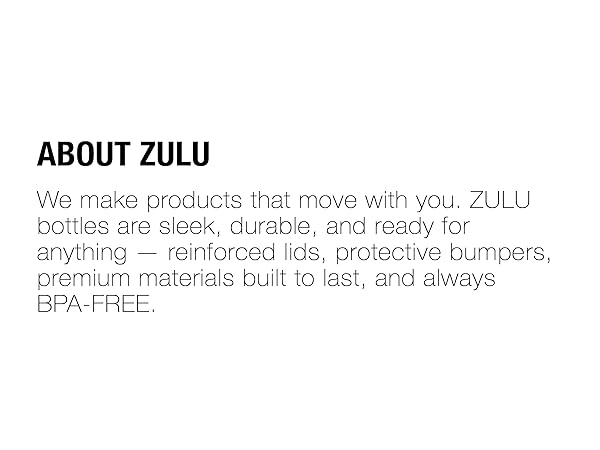 zulu powerfill pro water bottle stainless steel with quick fill feature sip or chug lid