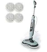 Shark Steam & Scrub Steam Mop, All-in-One Hard Floor Cleaner, Grey, S8001 | LED Headlights, 4 Dir...