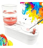 Upgraded Paint Brush Cleaner Brush Rinser Water Circulation(Pre Assembled), Watercolor/Oil and Wa...