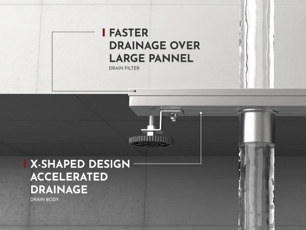 brushed linear shower drain