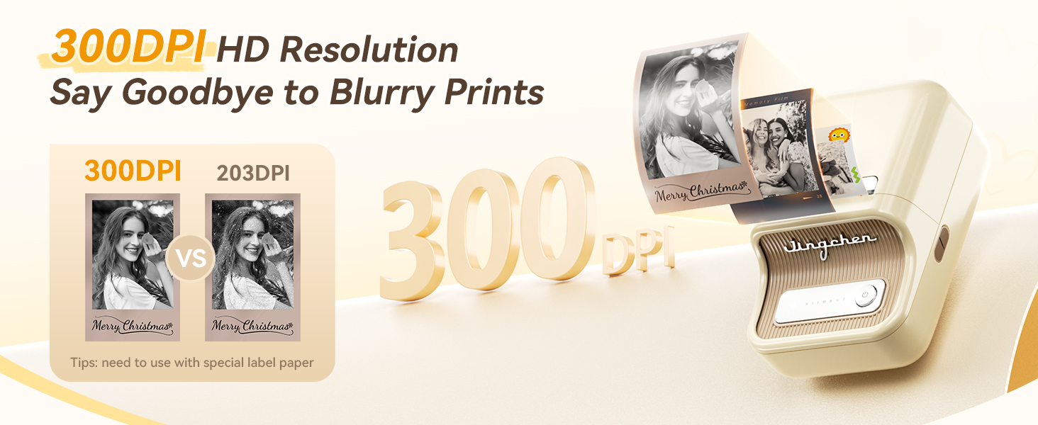 300dpi HD Resolution NIIMBOT B21 Pro Label Maker