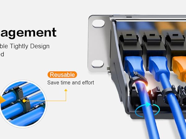 12port keystone patch panel