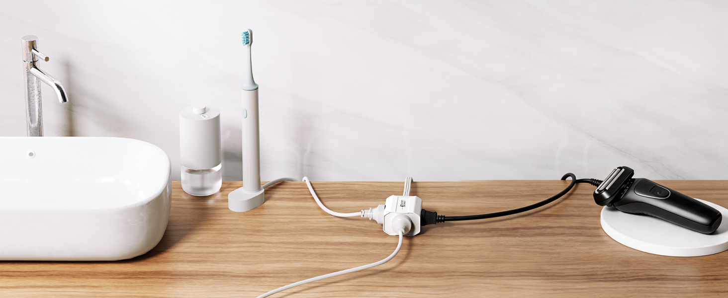 white extension cord