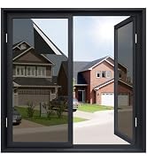 rabbitgoo One Way Window Privacy Film Window Tint for Home, Reflective Mirror Sun Blocking Heat C...