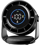 Desk Fans, Handheld Portable Turbo Fan Ultra Quiet Table Fan, Digital Display Rechargeable USB, 1...